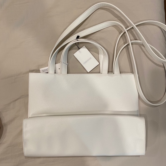 telfar white medium shopping tote bag NWT - Picture 2 of 3